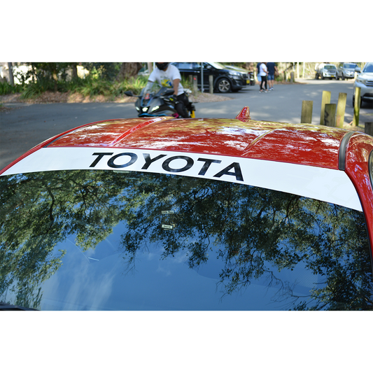 Toyota Style Windshield Banner | Universal Fit (160 Cm length)
